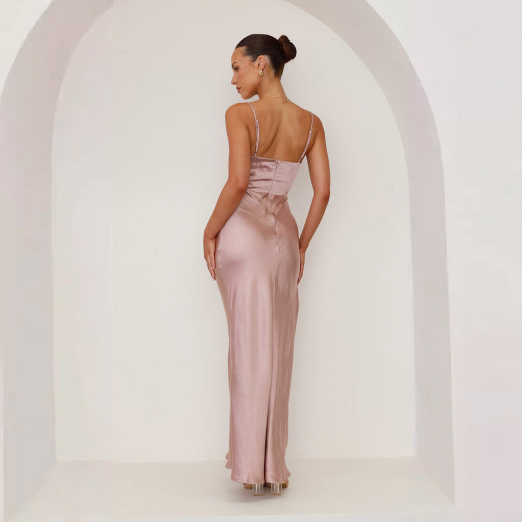 Bridesmaid Maxi Dress - Dust Pink