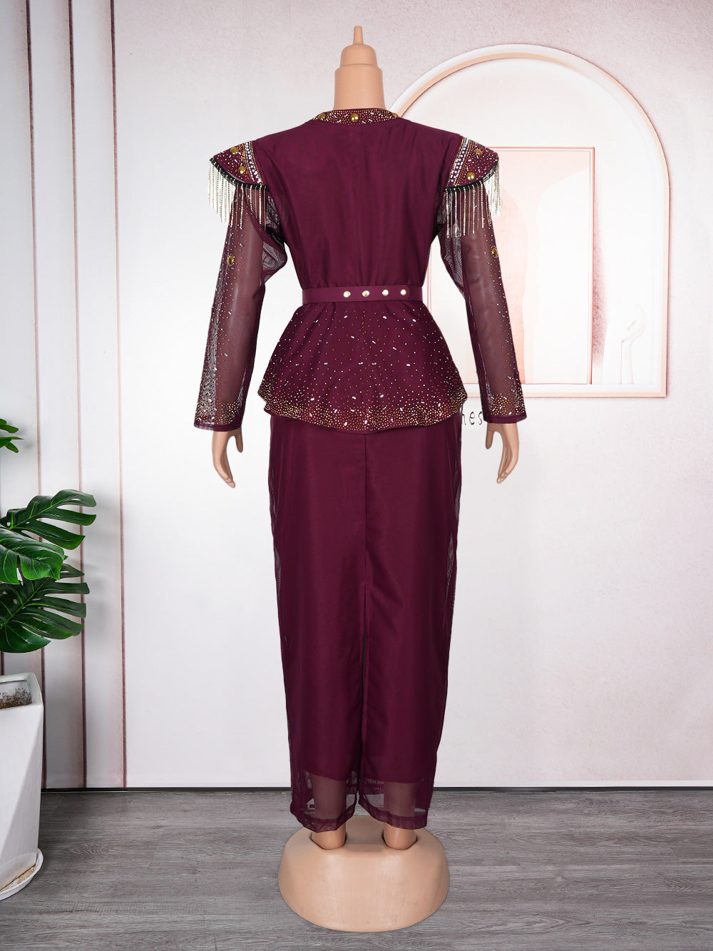 African Clothes for Women 2 PCS Sets Tops And Skirts Suits