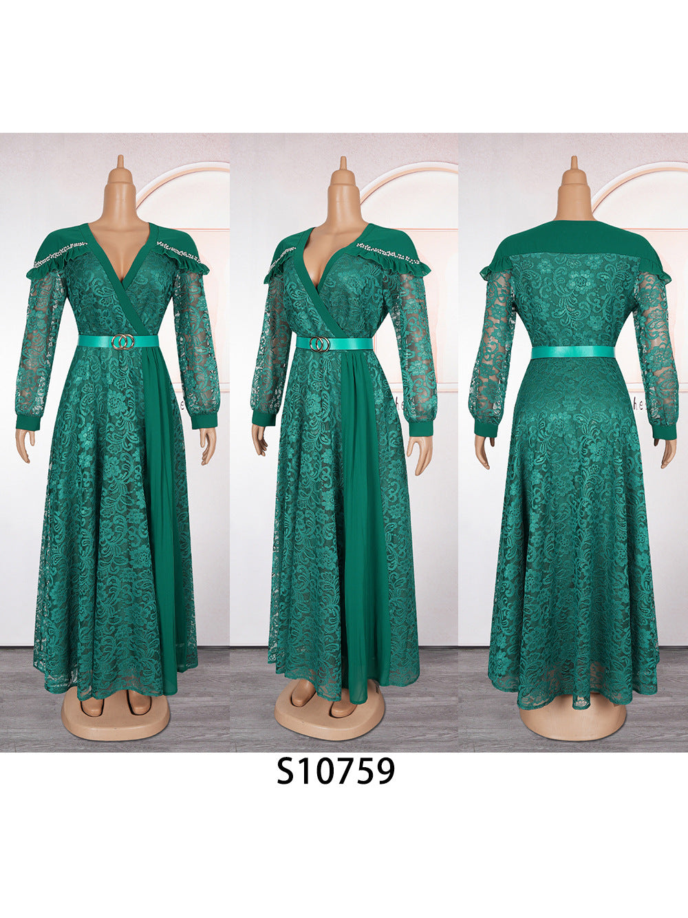 Lace Plus Size African Party Dresses for Women 2025