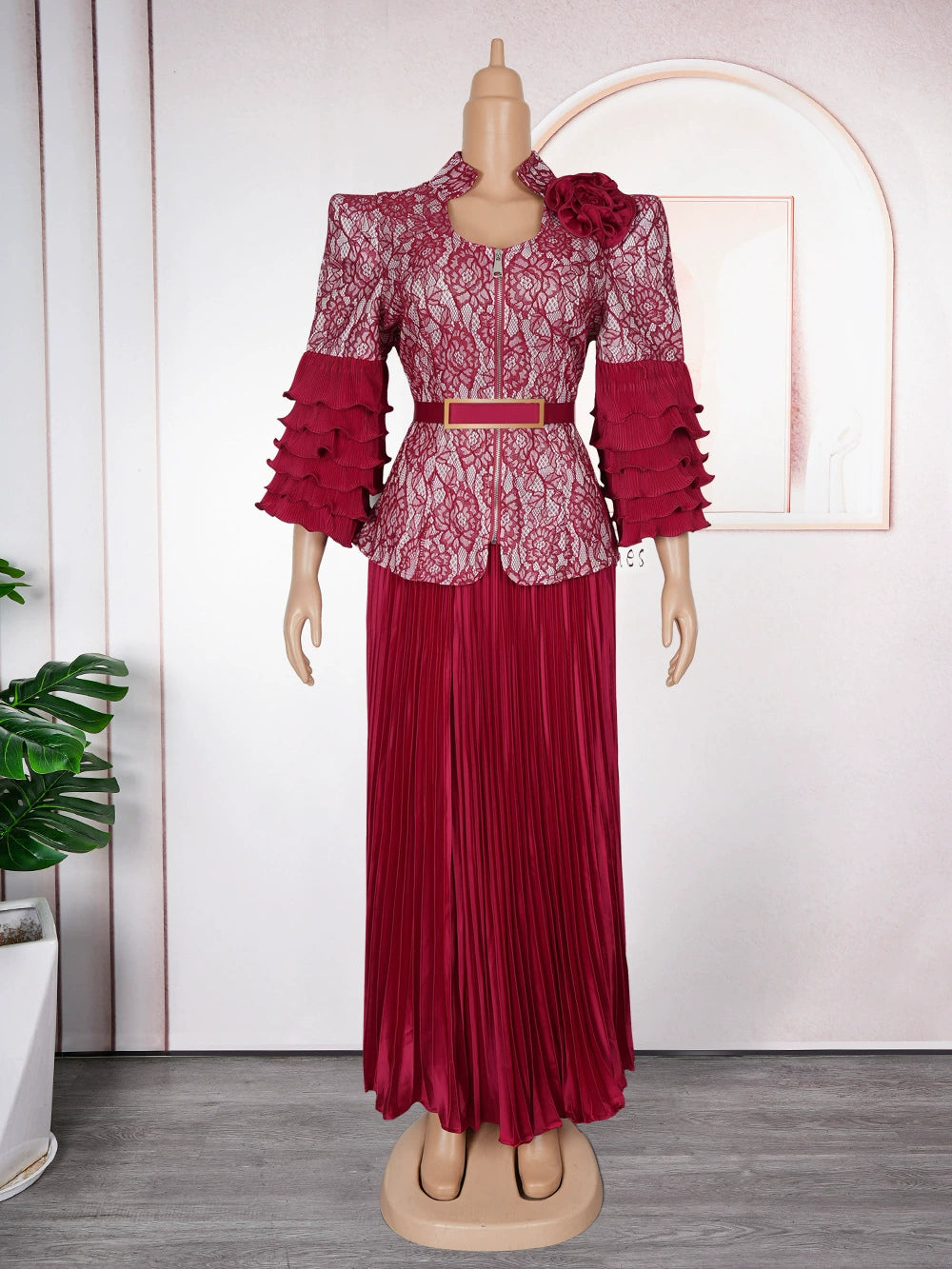 African Clothes for Women 2 PCS Sets Tops And Skirts Suits