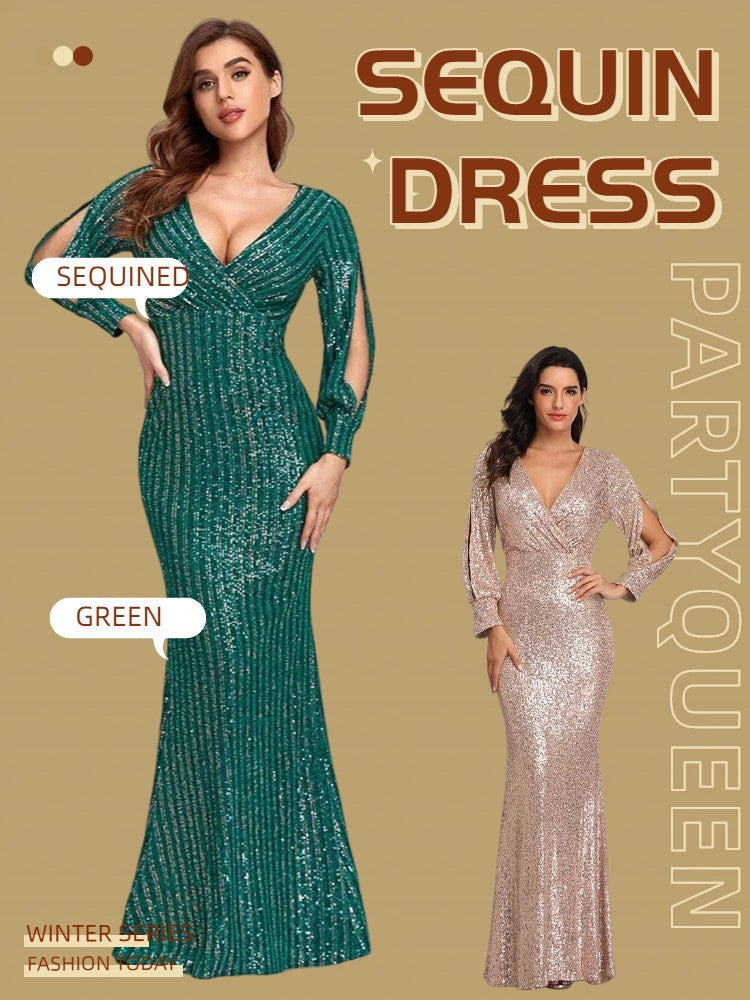New Party Hero: The Elegance Sequin Midi Dress