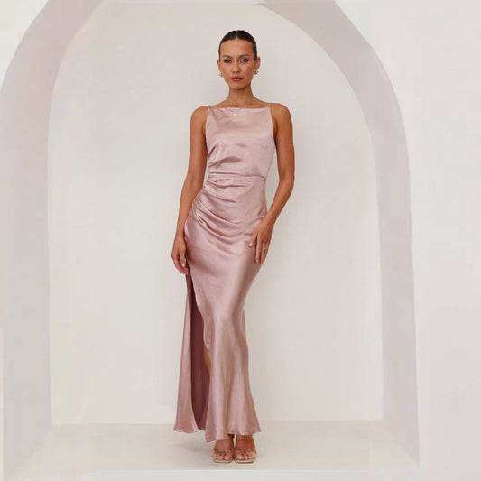 Bridesmaid Maxi Dress - Dust Pink