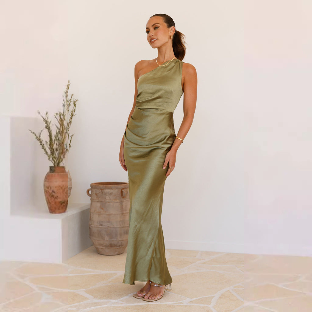 Olive Green bridesmaid dress