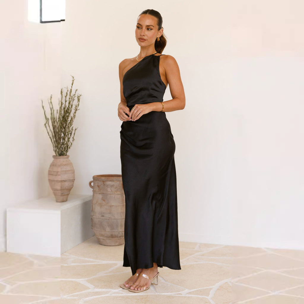 Black maxi dress for wedding party – icclekbeauty store Black maxi dress for wedding party – icclekbeauty store