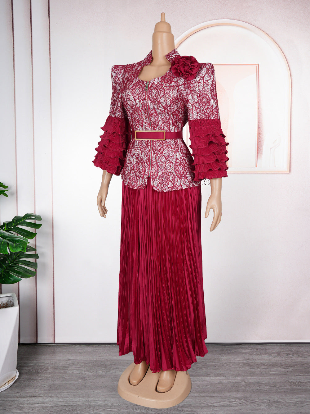 African Clothes for Women 2 PCS Sets Tops And Skirts Suits