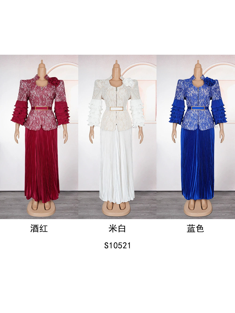 African Clothes for Women 2 PCS Sets Tops And Skirts Suits